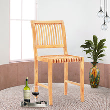 Teak Wood Castle Counter Stool