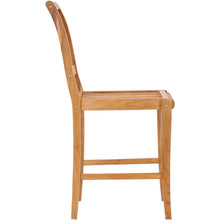 Teak Wood Castle Counter Stool