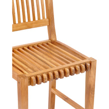 Teak Wood Castle Counter Stool
