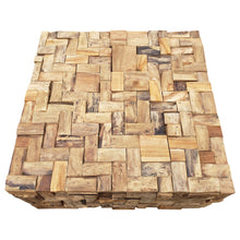 Rustic Recycled Teak Wood Java Coffee Table, 32 inch