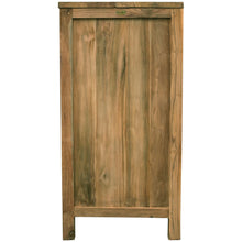 Recycled Teak Wood Louvre Cabinet with 2 Doors & 2 Drawers - Chic Teak