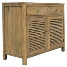 Recycled Teak Wood Tarragona Bathroom Linen Cabinet with 2 Doors & 2 Drawers