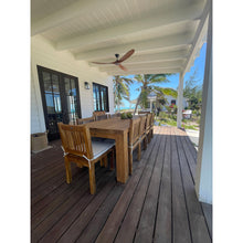 Recycled Teak Wood Marbella Dining Table, 55 Inch