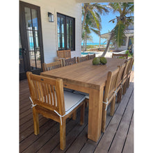 Recycled Teak Wood Marbella Dining Table, 55 Inch