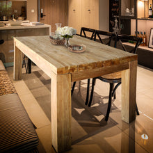 Recycled Teak Wood Marbella Dining Table, 55 Inch
