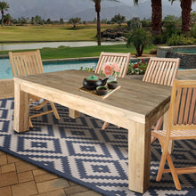 Recycled Teak Wood Marbella Dining Table, 55 Inch