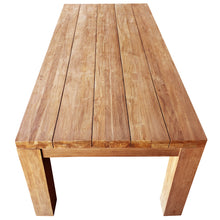 Recycled Teak Wood Marbella Dining Table, 55 Inch