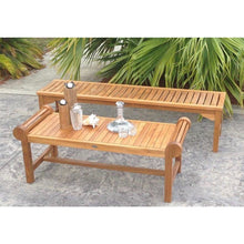 Teak Wood Santa Monica Backless Bench - 6 foot - Chic Teak