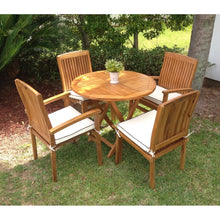 Teak Wood Belize Stacking Arm Chair - Chic Teak