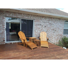 Teak Wood Adirondack Chair With Footstool - Chic Teak