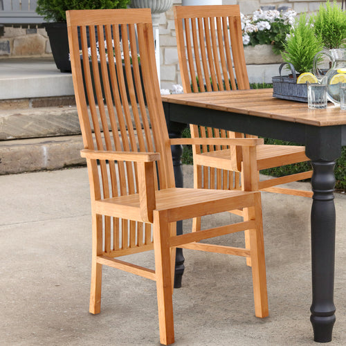 Teak Wood West Palm Arm Chair
