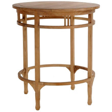 Large Teak Wood Orleans Bar Table, 38 Inch Round - Chic Teak
