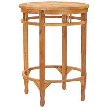 Medium Teak Wood Orleans Bar Table, 32 Inch Round