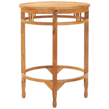 Medium Teak Wood Orleans Bar Table, 32 Inch Round