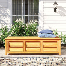 Teak Wood Manhattan Pool and Deck Storage Cushion Box