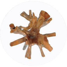 Teak Wood Root Bar Table Including 47 Inch Glass Top - Chic Teak