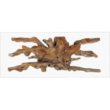Teak Wood Root Dining Table Including 87 x 43 Inch Glass Top - Chic Teak
