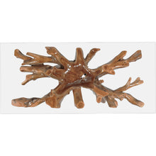 Teak Wood Root Dining Table Including 87 x 43 Inch Glass Top - Chic Teak
