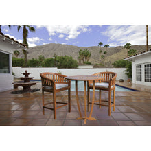 Teak Wood Miami Round Bar Table, 35 inch