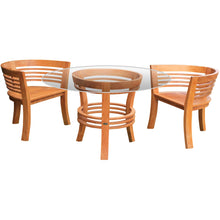 Teak Wood Half Moon Dining Chair