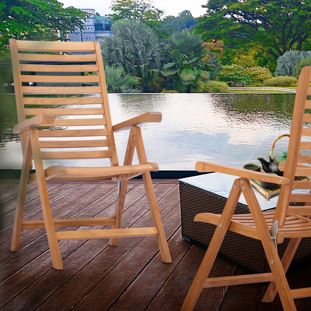 Teak recliner discount