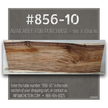 Suar Live Edge Slab Freestanding Bar with Shelf, 98 Inch (choice of table tops)