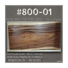 Suar Live Edge Slab Freestanding Bar with Shelf, 59 Inch (choice of table tops)