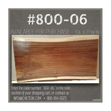 Suar Live Edge Slab Freestanding Bar with Shelf, 59 Inch (choice of table tops)