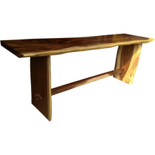 Suar Live Edge Unique Slab Bar Table, 118" - Chic Teak