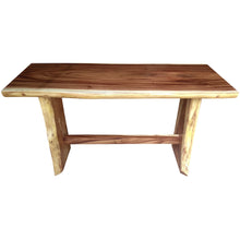 Suar Live Edge Unique Slab Bar Table, 79 Inch - Chic Teak