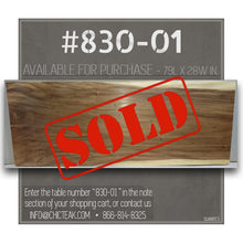 Suar Live Edge Unique Slab Bar Table, 79 Inch (choice of table tops)