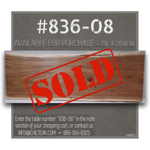 Suar Live Edge Unique Slab Bar Table, 79 Inch (choice of table tops)