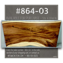 Suar Live Edge Unique Slab Bar Table, 59 inch (choice of table tops)