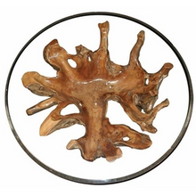 Teak Wood Root Coffee Table Including 43 Inch Glass Top - Chic Teak