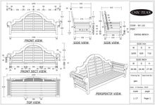 Teak Wood Lutyens Double Swing