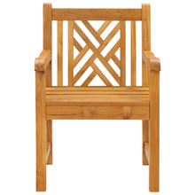 Teak Wood Chippendale Arm Chair