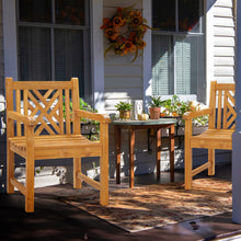 Teak Wood Chippendale Arm Chair