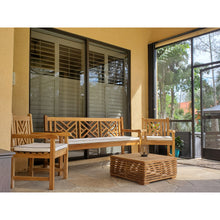 Teak Wood Chippendale Arm Chair