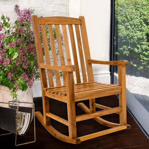 Teak Wood Santiago Rocking Chair