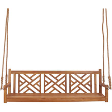 Teak Wood Chippendale Triple Swing