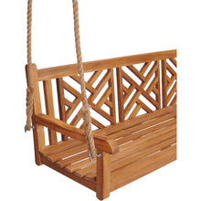 Teak Wood Chippendale Triple Swing