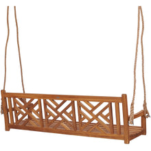 Teak Wood Chippendale Triple Swing