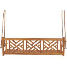 Teak Wood Chippendale Triple Swing