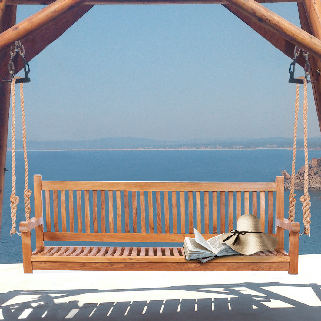 Teak Wood Elzas Double Swing | Chic Teak