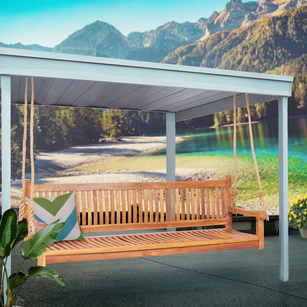 Teak Wood Elzas Triple Swing | Chic Teak