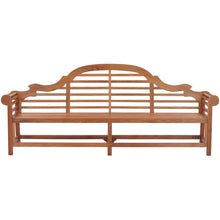 Teak Wood Lutyens Quadruple Bench, 8 Foot