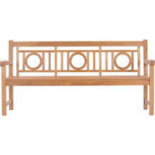 Teak Wood Triple-O Bench, 6 Foot