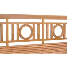 Teak Wood Triple-O Bench, 6 Foot