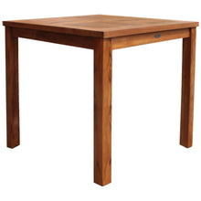 Teak Wood Florence Outdoor Patio Bistro Table, 35 Inch - Chic Teak