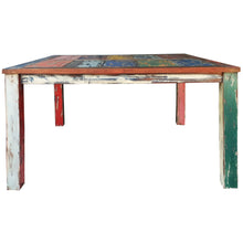 Marina del Rey Square Dining Table made from Recycled Teak Wood Boats, 47 inch